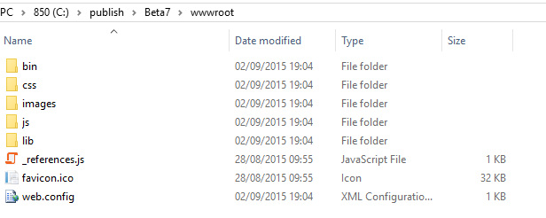 published files on file system