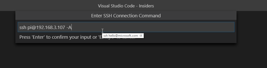 sshCommand